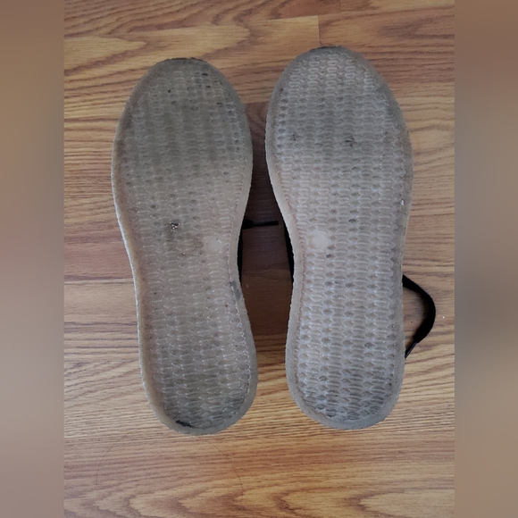 Hush Puppies Bridget Sneaker black suede platform shoes size 6W - Picture 5 of 9